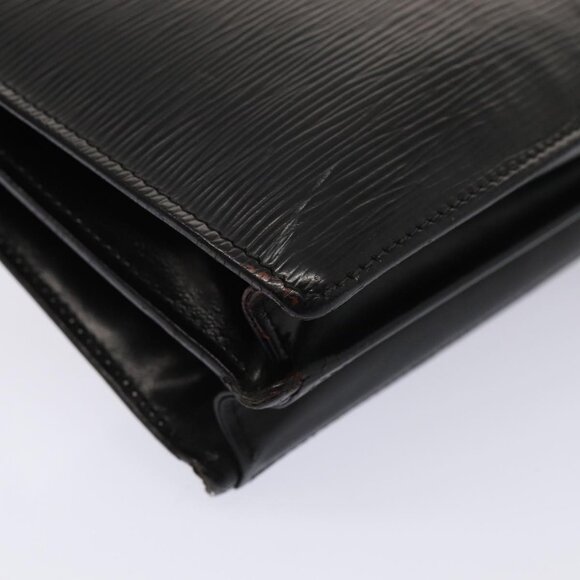 Authentic LOUIS VUITTON Epi Angian Shoulder Bag 2way Black M52112 LV - Picture 8 of 16